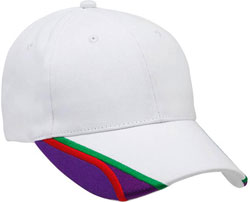 RIGHT FRONT VIEW OF BASEBALL HAT